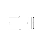 Outlet FD Aluprofil EGGER (38X920 mm) - VÉGZÁRÓ JOBB MATT KRÓM 920 mm