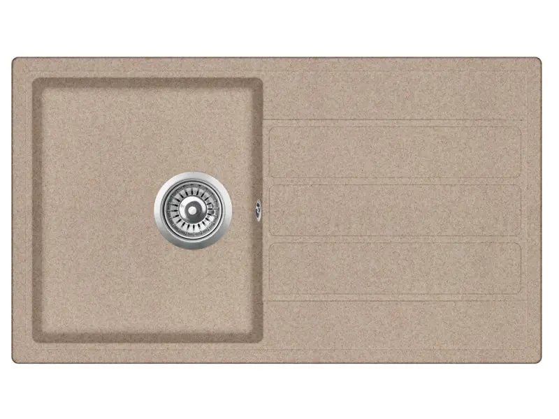 EVIDO Easy 45S gránit mosogató, 760 x 440 mm, avena Szezonális akció