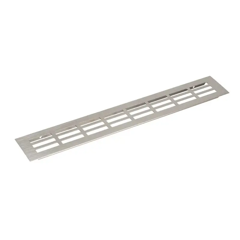 Szellőzőrács 80x600mm Nemesacél imitáció Biztonságos fizetés