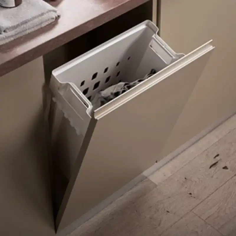 Szennyes kosár LAB1RIBAC billenő ajtóra szerelhető 40l. 222x438x504mm fehér Akciós ár
