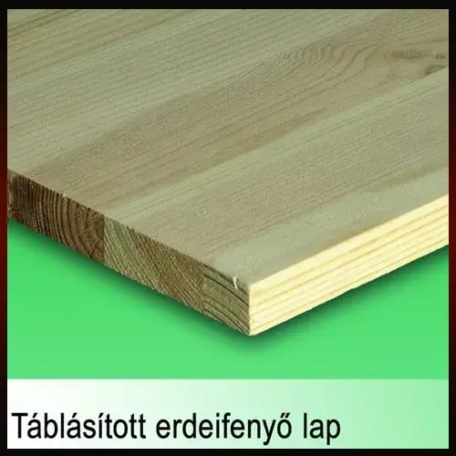 Táblásított Borovifenyő TM B+ 3000x1200x18mm Hossz. D3 ragasztás,Toldás mentes csomós Korlátozott ajánlat