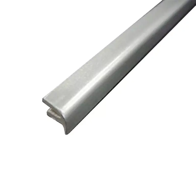 Üvegbefogó profil F hossz: 2000mm Matt aluminium Biztonságos vásárlás