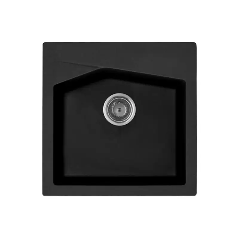 Linea 50 XGranit Fekete mosogató 500x500/200mm 189151 Árengedmény
