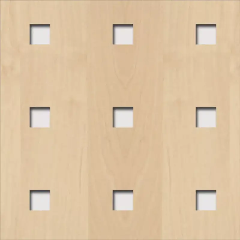 Különleges ajánlat Laccato-Hdf Quadro 11-45 perforációval 375 Juhar 1400x510x3mm Krono