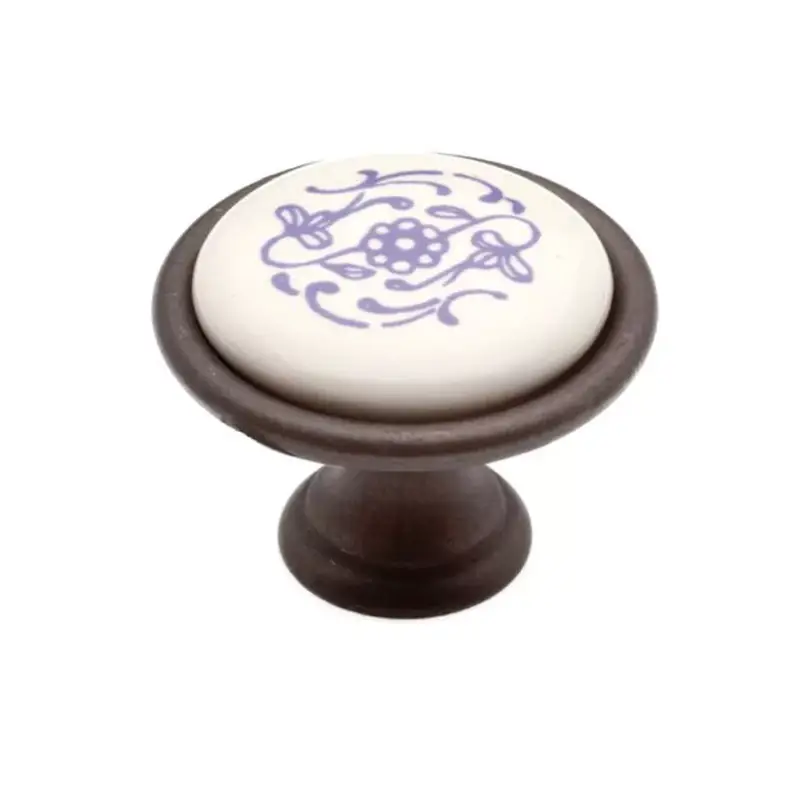 Fogantyú P07.01.90.B1G Country Bronz-Kék Motívum Fém/Porcelán Biztonságos fizetés
