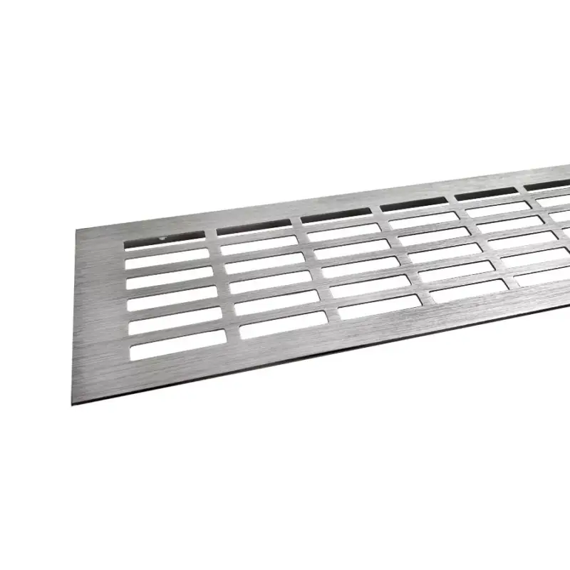 Azonnal elérhető Szellőzőrács 100x500mm Nemesacél imitáció