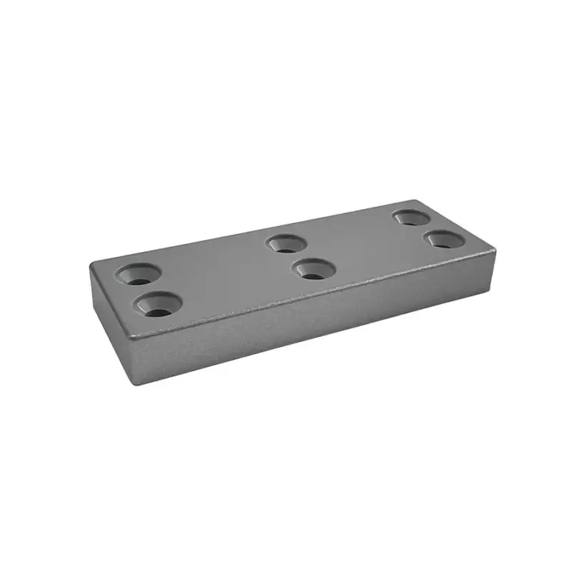 Biztonságos fizetés Bútorláb StrongLegs FP007, Edzett műanyag 80x30x10mm Szürke
