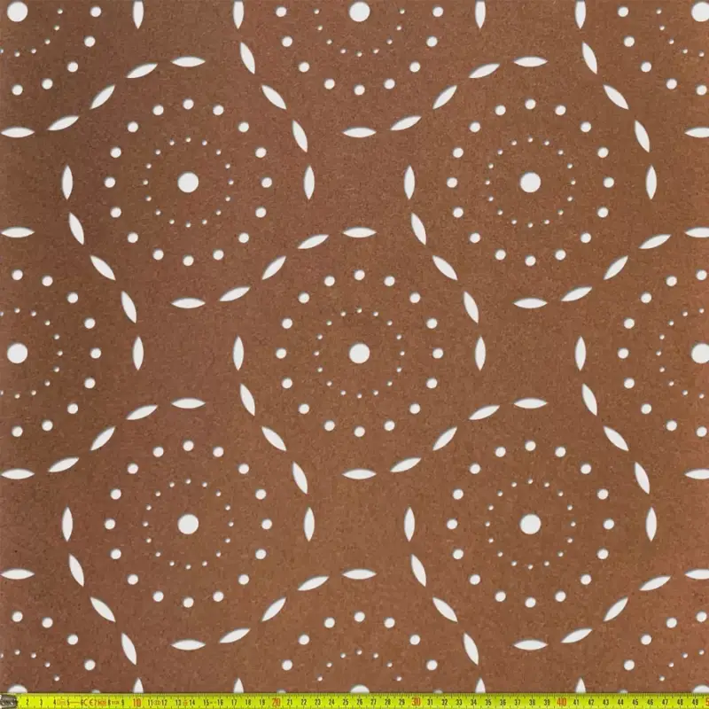 Grezzo natúr Hdf DAISYPOP perforációval 1520x605x3mm Bestseller