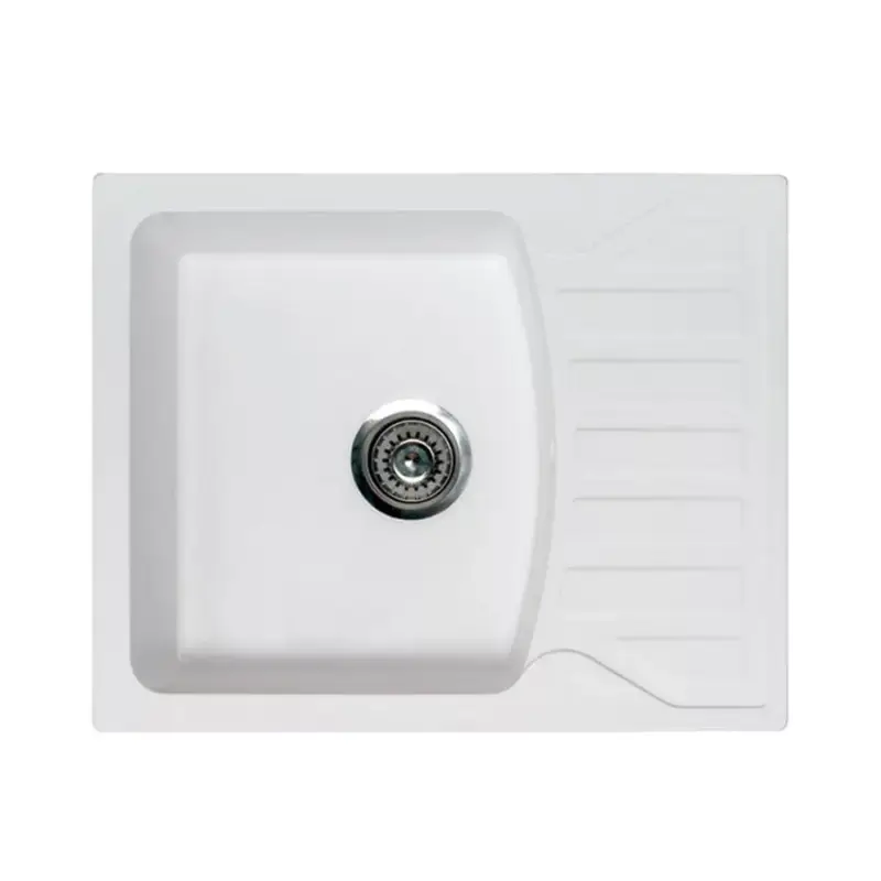 Biztonságos fizetés Quadro M XGranit Fehér mosogató 620x500/190mm 144114