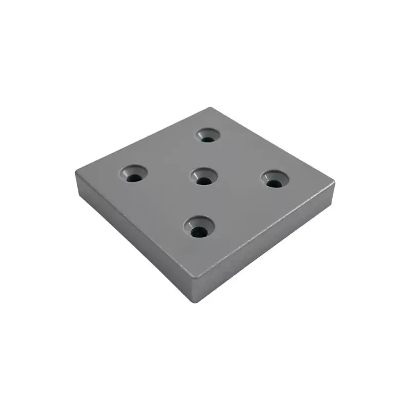 Akciós ár Bútorláb StrongLegs FP006, Edzett műanyag 60x60x10mm Szürke