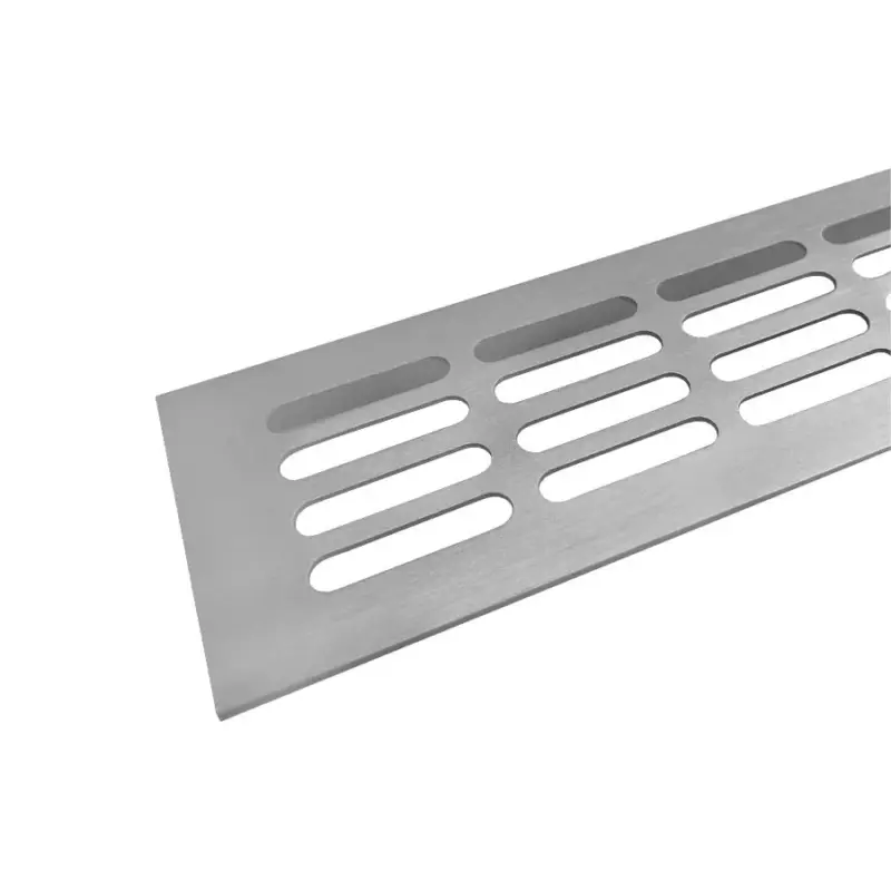 Szellőzőrács négyszög alakú 80x1000mm Aluminium Gyors kiszállítás