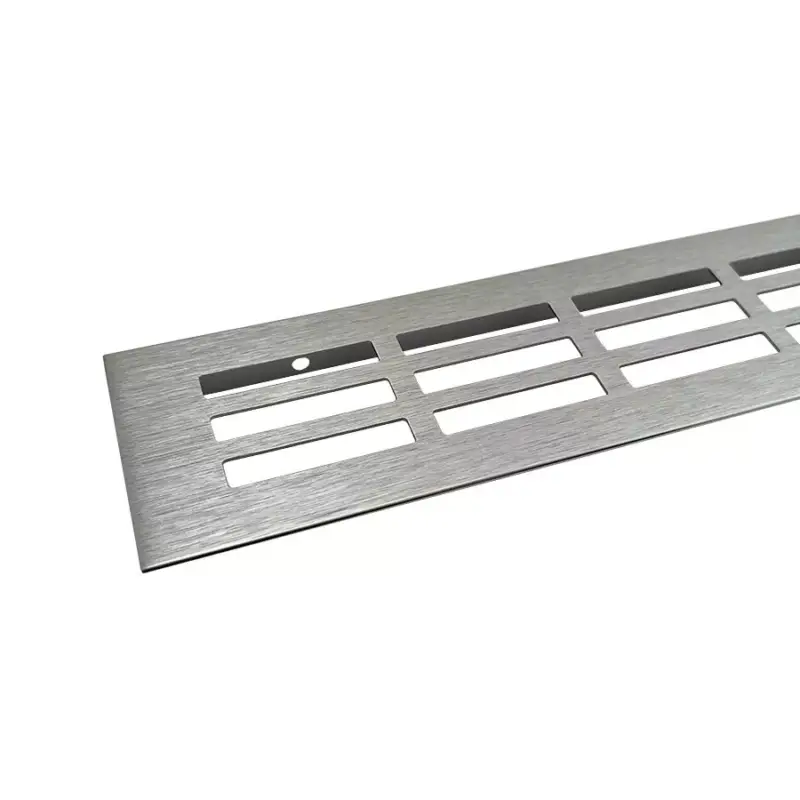 Biztonságos fizetés Szellőzőrács 60x400mm Nemesacél imitáció