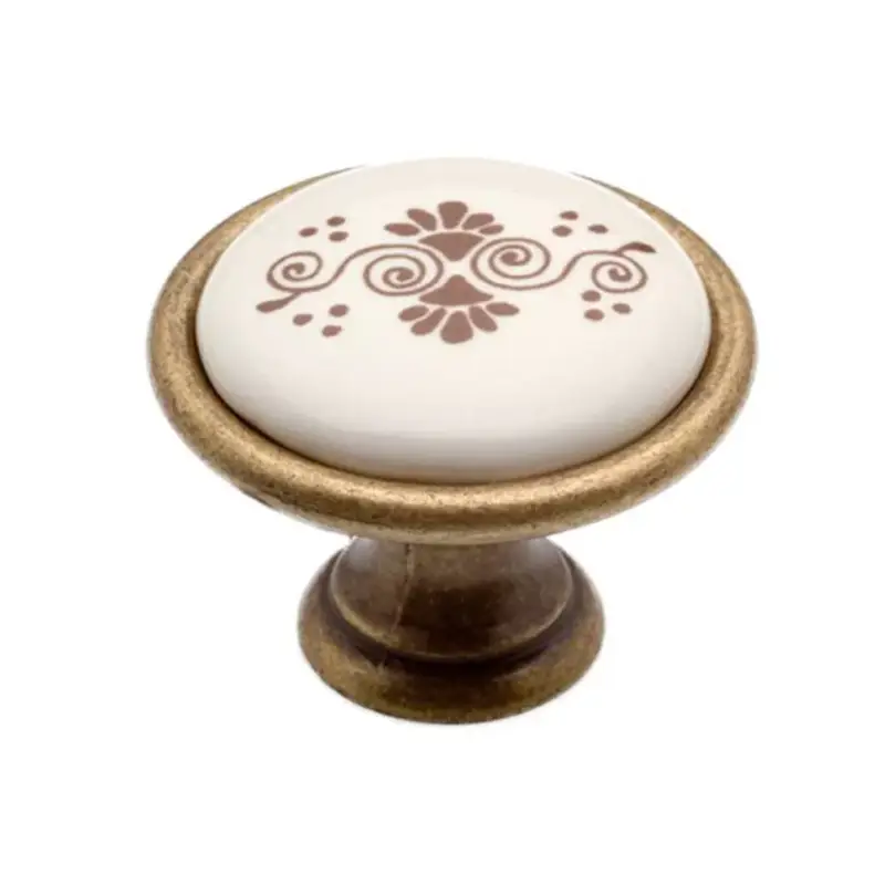 Fogantyú P07.01.B1.D1G Antik Firenze-Barna Motívum Fém/Porcelán Vedd meg online