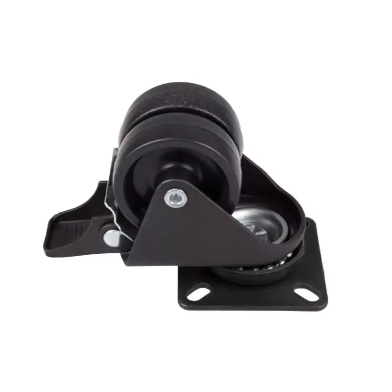 Bútorgörgő 50mm Talpas Fékes 031/N.050N 60kg Fekete Legkelendőbb