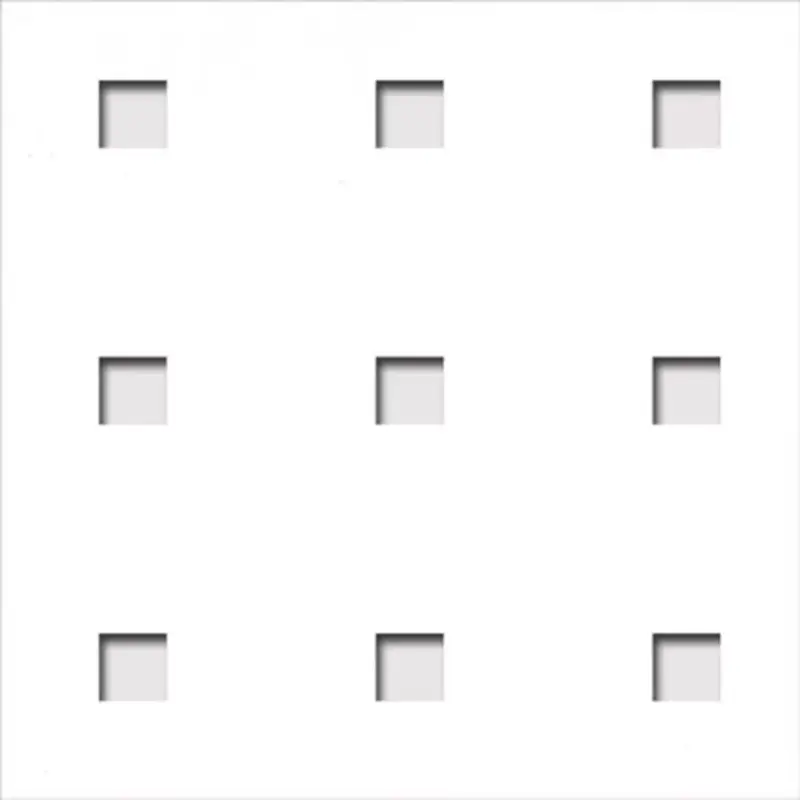 Laccato-Hdf Quadro 11-45 perforációval 101 fehér 1400x510x3mm Árcsökkenés