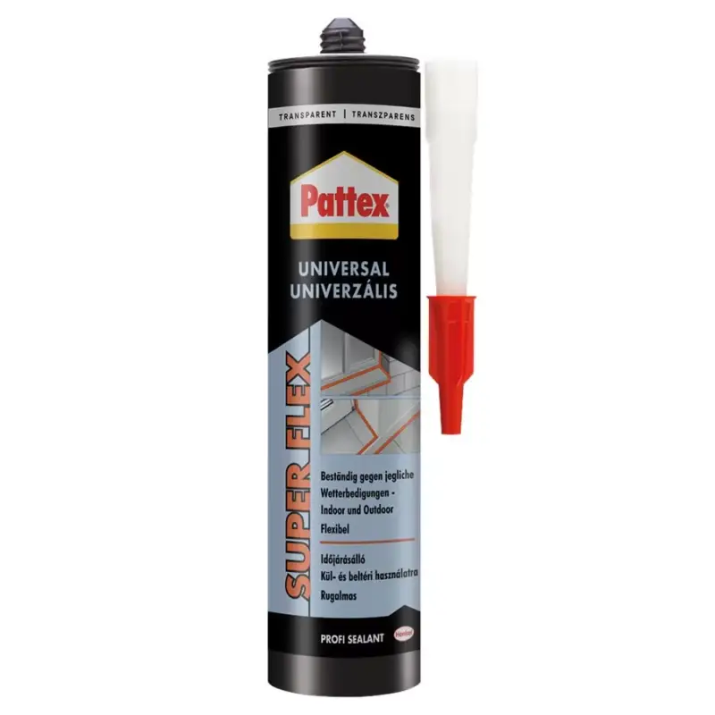 Pattex univerzális szilikon 280ml Transzparens Biztonságos fizetés