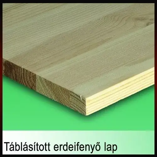 Táblásított Borovifenyő TM A/A 18x1200x3000mm Radiális D4 Gyors szállítás