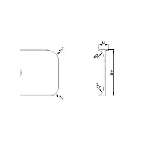 Olcsóbb Mlap fordító 920mm 38mm R4,8 Fekete EGGER