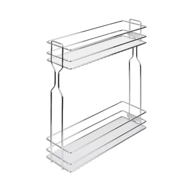 StrongWire oldalsó fémrács 200mm, fióksín nélkül! Króm/fehér Gyors kiszállítás