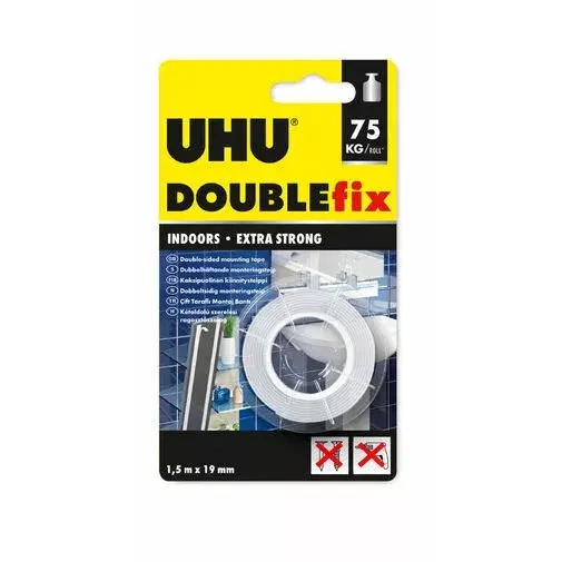 Exkluzív ajánlat UHU Double Fix - kétoldalas ragasztószalg - 1500x19mm