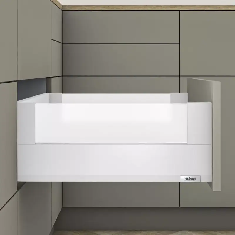 Szuper ajánlat MerivoBox 32" E magasságú BOXCOVER Üveg oldallal 450mm-es Selyemfehér 40kg