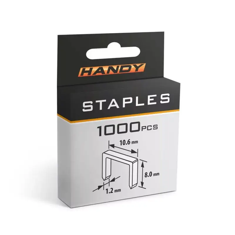 Outlet Tűzőkapocs - 1,2 x 10,6 x 8 mm 1000 db Handy
