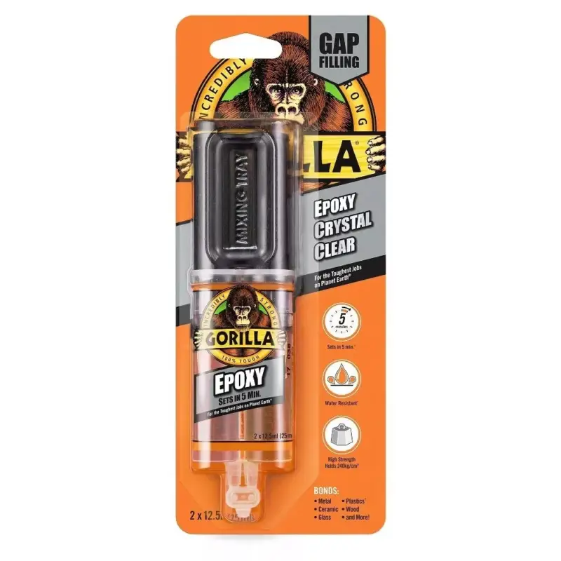 Gorilla Epoxy Gyanta Kétkomponensű Ragasztó 25ml Utolsó esély