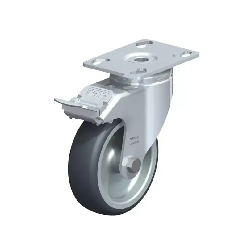 Nézd meg most Blickle görgő forgóvillás LKPA-TPA 126G-FI gumi/polipropilén stop-fix fékkel, 120kg