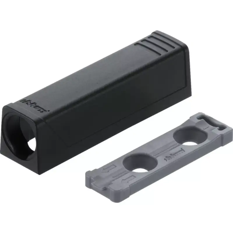 B 956.1201 Tip-on egyenes adapter rövid, Fekete Végkiárusítás