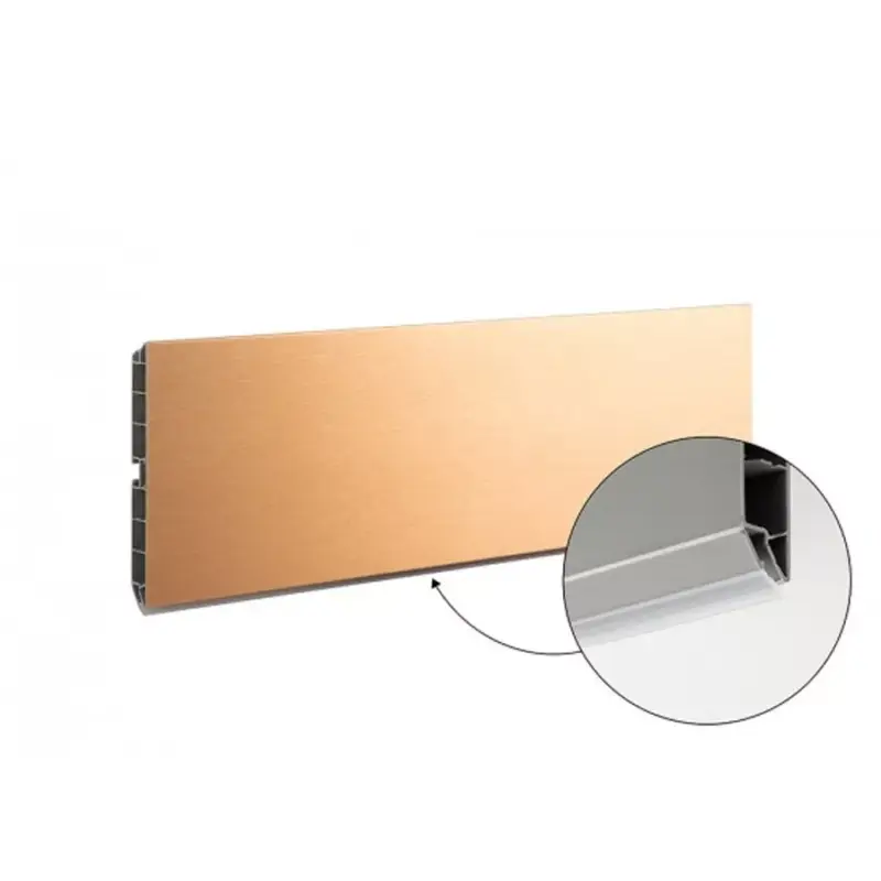 Outlet Lábazat előlap SCILM 150x4000mm Csiszolt Réz