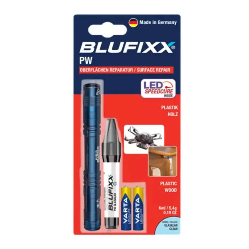 Blufixx PW fényre megkeményedő javító gél szett - műanyag és fa anyagokhoz Csak ma