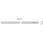 Bestseller Munkalap I-1145 white space matt Compact 4200x697x12mm fehér maggal nanotech
