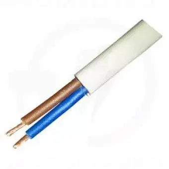 Biztonságos fizetés MT kábel 2x0,75mm2 fehér PVC köpenyes réz erű sodrott H05VV-F (MTK)