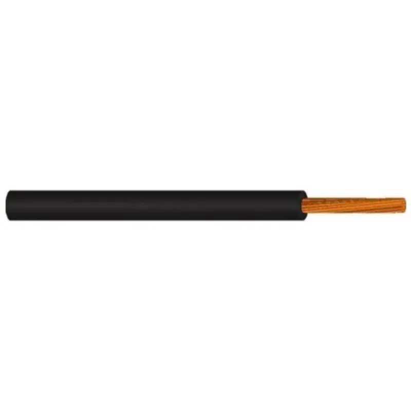MKH vezeték 1x4mm2 fekete PVC szigetelésű sodrott réz erű M-kh H07V-K (MKH) Szuper akció
