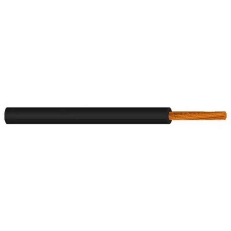Akciós ár MKH vezeték 1x6mm2 fekete PVC szigetelésű sodrott réz erű M-kh H07V-K (MKH)