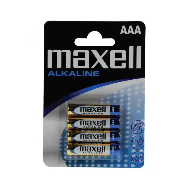 Legkelendőbb Maxell LR03 AAA elem, alkáli, mini ceruza, 1,5V, 4 db/csomag, Maxell_LR03
