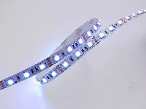 Biztonságos vásárlás LEDSZALAG RGB 5050smd 60led/m IP20 12V színes 14,4W/m RGB 70370