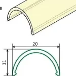 Topmet TM-takaró profil Uni/Arc profilhoz rápattintható tejfehér 2000mm (D) A1140038 Biztonságos vásárlás
