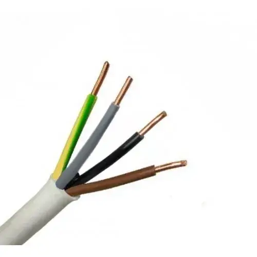 Szuper akció MT kábel 4x1,0mm2 fehér PVC köpenyes réz erű sodrott H05VV-F (MTK)