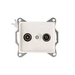 Olcsó Kanlux 24805 DOMO 01-1330-003 krém antenna csatlakozó TV/FM aljzat, végzáró