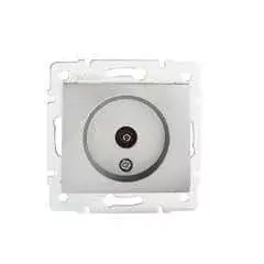 Azonnal elérhető Kanlux 24861 DOMO 01-1300-043 ezüst antenna csatlakozó TV aljzat, végzáró