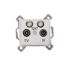 Kedvezmény Kanlux 24868 DOMO 01-1590-043 ezüst antenna csatlakozó aljzat TV/R/SAT/SAT végzáró