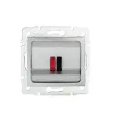 Kanlux 24877 DOMO 01-1450-043 ezüst hangszóró csatlakozó aljzat (2 kivezetéssel) Outlet