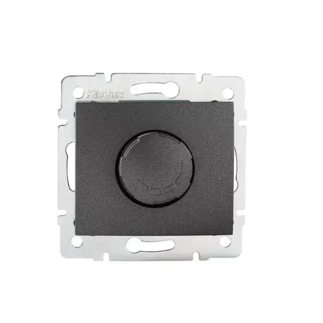 Korlátozott ajánlat Kanlux 24905 DOMO 01-1160-141 grafit tekerőgombos fényerőszabályozó 500W szűrővel