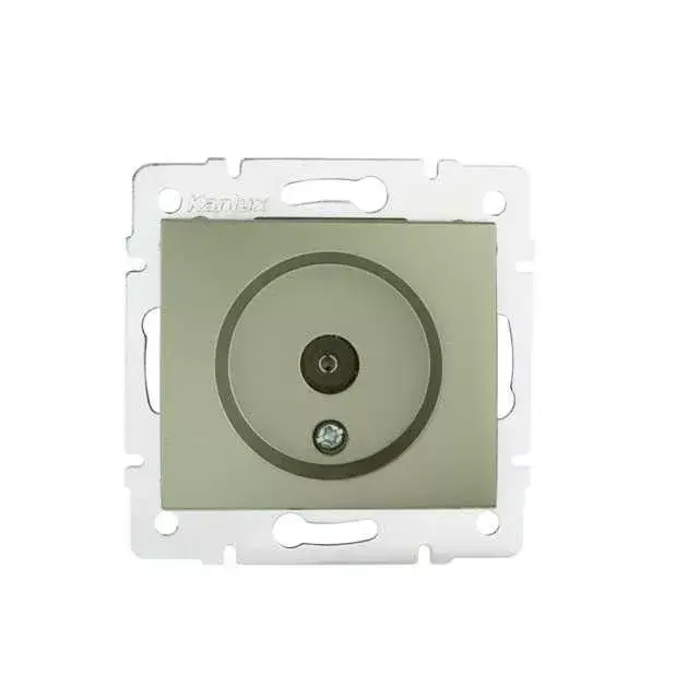 Kanlux 25038 DOMO 01-1300-050 pezsgő antenna csatlakozó TV aljzat, végzáró Legjobb ár