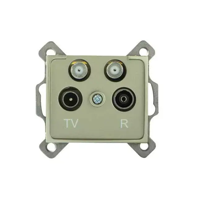 Kanlux 25045 DOMO 01-1590-050 pezsgő antenna csatlakozó aljzat TV/R/SAT/SAT végzáró Kihagyhatatlan ajánlat