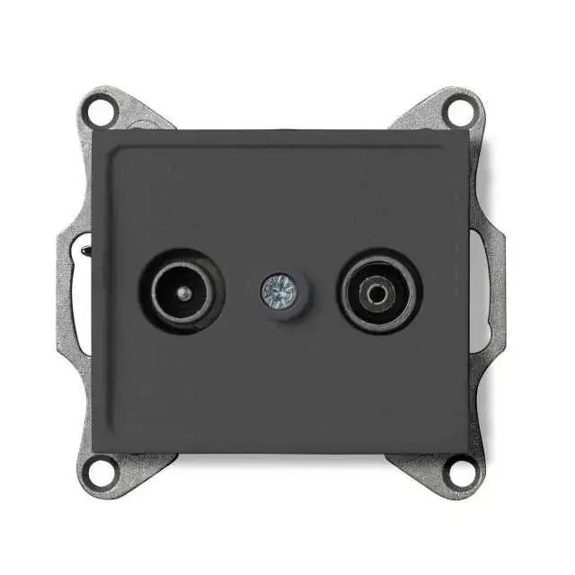 Exkluzív ajánlat Kanlux 25277 LOGI 02-1320-041 grafit antenna csatlakozó TV/FM aljzat, átmenő