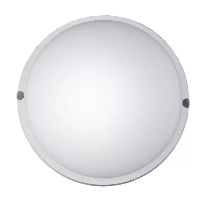 Hajólámpa LED8W 800lm 4000K kerek, opál búra műanyag alj fehér IP54 DEL1540 Akció