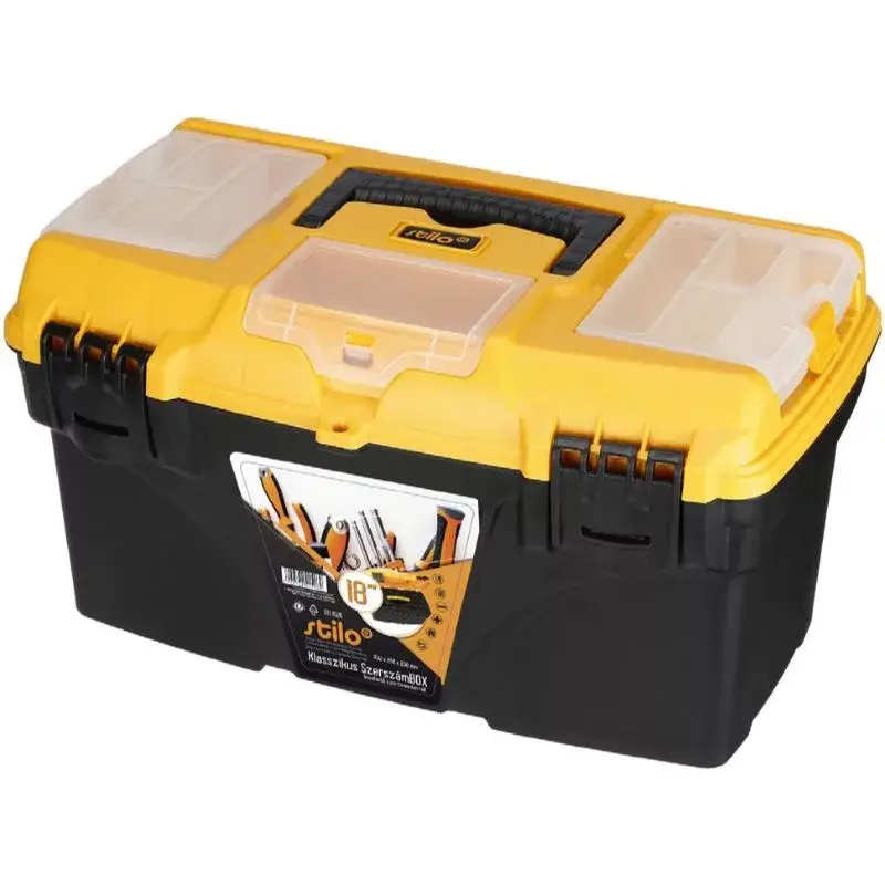 Árengedmény STI1526 Stilo szerszámosláda levehető szortimenterrel 18" 432x250x238mm