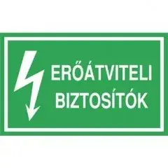 Szezonális akció Öntapadó vinil matrica 60x100mm zöld - Erőátviteli biztosítók